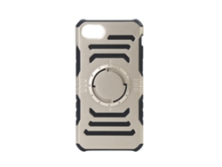 Caja Protectora Con Hierro Integrado Para Iphone7 Oro (soporte Para Coche, Resistente A Impactos)