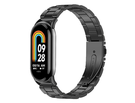 Pulsera de Acero Inoxidable Lux Tool para Xiaomi Mi Band 8 - Negro