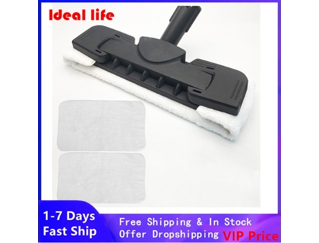 3X para Karcher Limpiador a vapor paño de mopa de algodón almohadillas cubiertas para Karcher Sc1 Sc2 Sc3 Sc4 Sc5 Ctk10 Ctk20 pieza de Robot aspira...