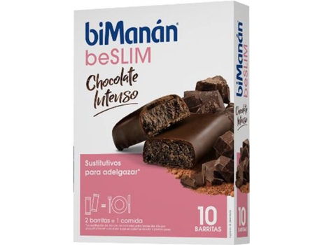 Barrita Sustitutive de Chocolate Intenso BIMANÁN (8 Unidades)