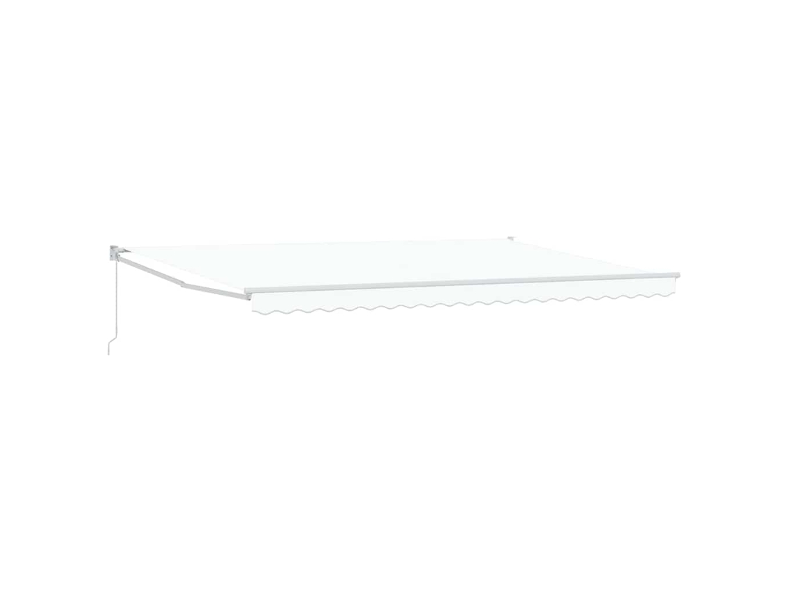 Maison Exclusive - Toldo Retráctil Blanco 500 X 300 X 165 Cm Poliéster Y Aluminio