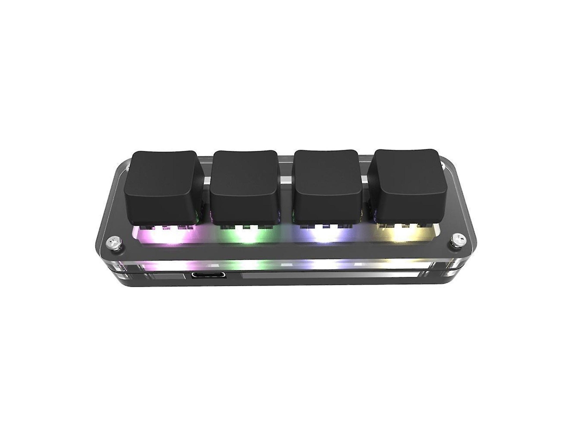 Teclado inalámbrico compatible con Bluetooth con botón de macro personalizado, teclado de 3 a 12 teclas Everley891