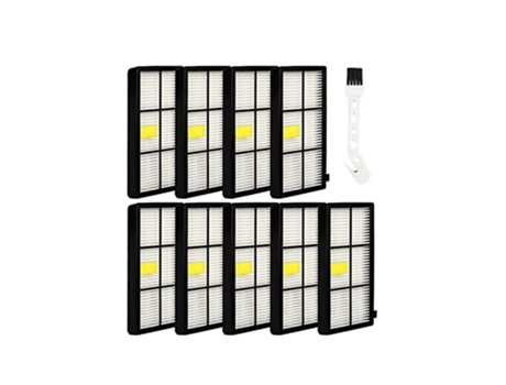 Filtro 9pack para irobot roomba 800 900 series, com escova de limpeza