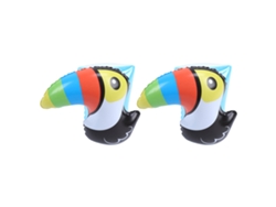 Brazalete Inflable Para Nadar, Diseño De Tucán Adorable, Pvc No Tóxico, Para Principiantes De 3 A 6 Años.