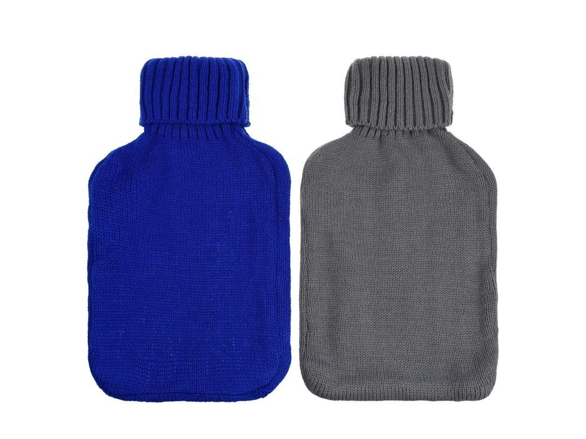 Paquete De 2 Fundas Tejidas Para Bolsas De Agua Caliente, Calentador De Invierno De Goma Para Mujeres (solo Fundas)