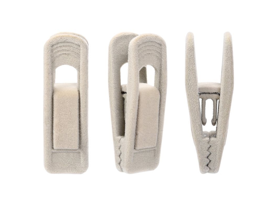Clips Flocados, Paquete De 20, Material Duradero E Irrompible, Para Ropa, Faldas Y Pantalones.