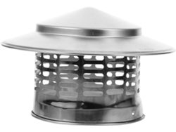 Sombrero De Acero Inoxidable Con Forma De Chimenea, Plateado, Para Exteriores, Paraguas De Acero Inoxidable, 110 Mm, Protección Contra La Lluvia.