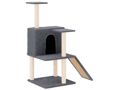 Rascador Para Gatos VIDAXL Con Postes De Sisal Gris Oscuro 109 cm