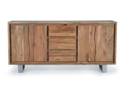 Aparador madera acacia Marrón.GINER Y COLOMER 82x45x172