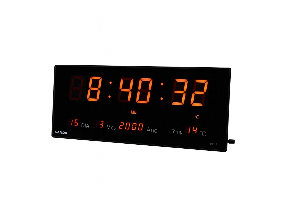 Reloj digital con calendario Sanda SD 4130 negro