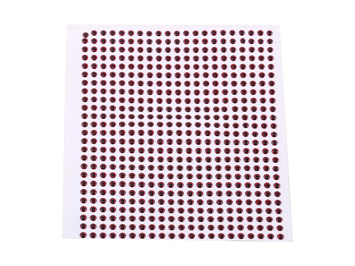 Ojos 3D para señuelos de pesca, 4 mm, rojos, 500 unidades