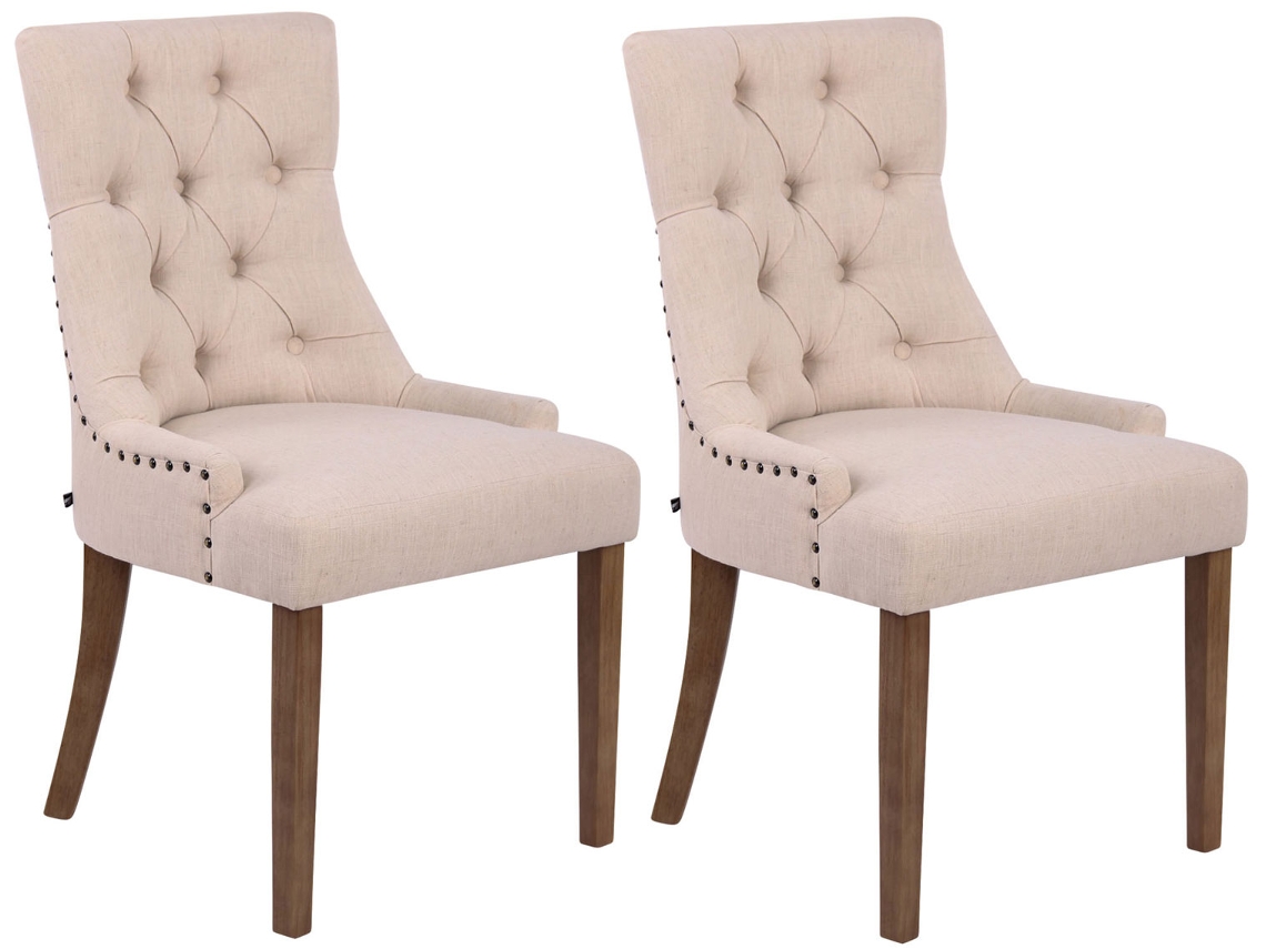 Set De 2 Sillas De Comedor Aberdeen creme/antigo claro CLP