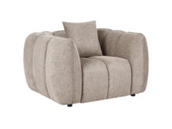 Poltrona Beliani Ness De Tecido Creme 114x89x69