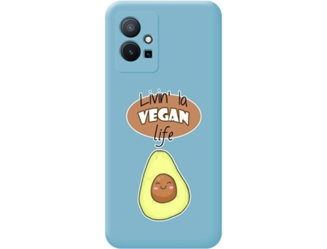 Carcasa para Vivo Y55 5G TUMUNDOSMARTPHONE Silicona Líquida Dibujos Azul