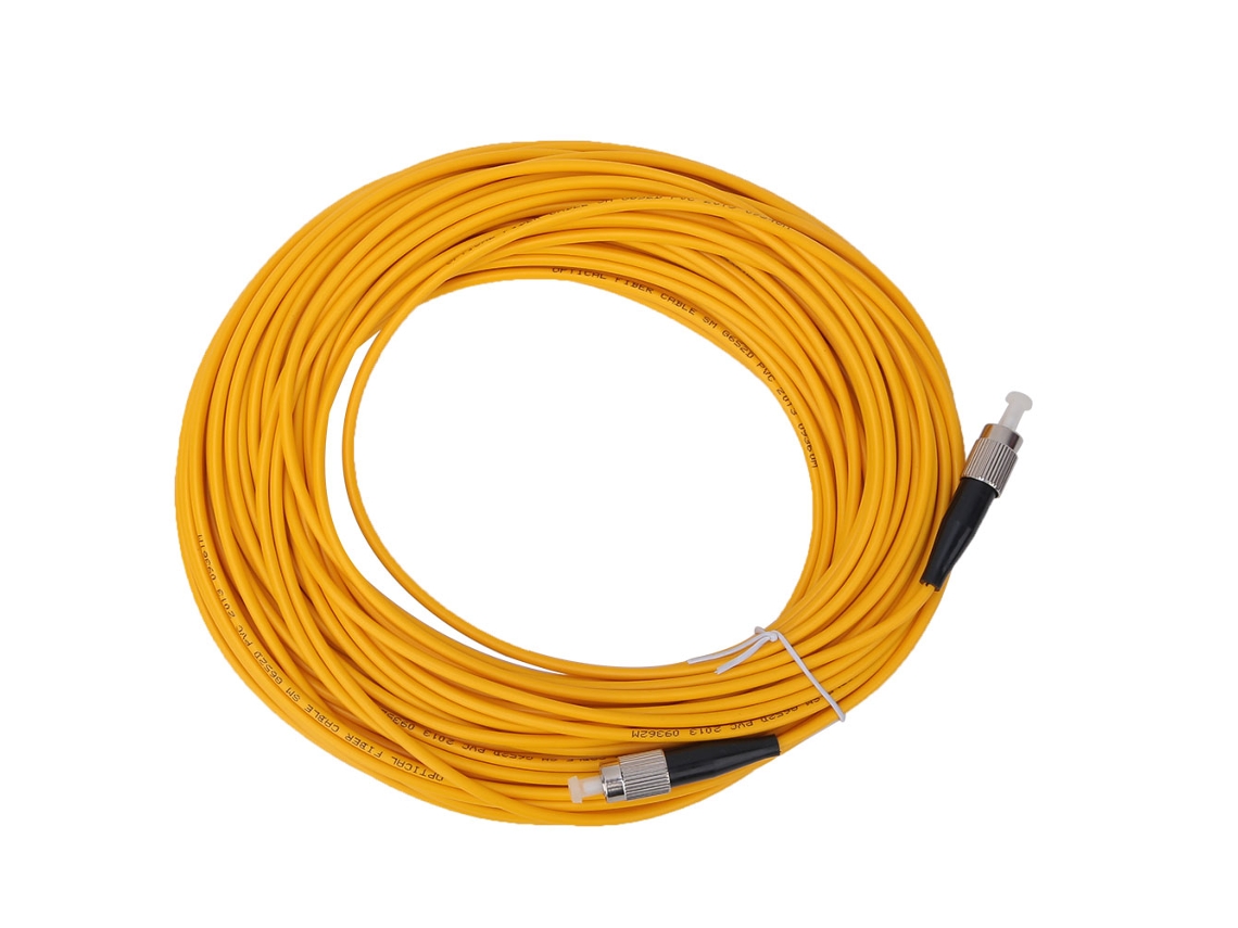 Cable De Fibra Óptica Monomodo 20m Fc/upc A Fc/upc Color Amarillo