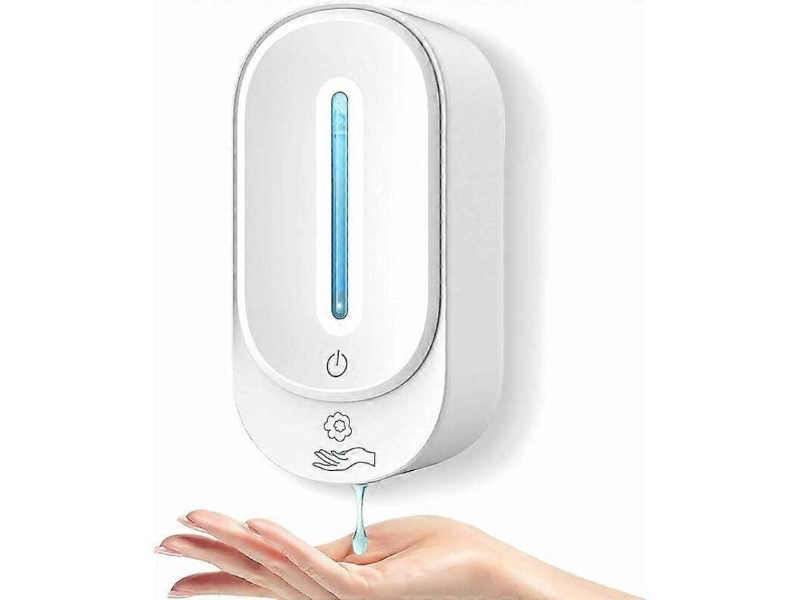 Dispensador de jabón automático de pared de 350 ml, color blanco Rosewell, para cocina, baño, hotel y escuela.