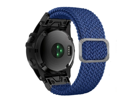 Correa de nailon 22mm con hebilla para Garmin Fenix 7/Epix/Instinct 2/Approach S62/Fenix 5 - azul