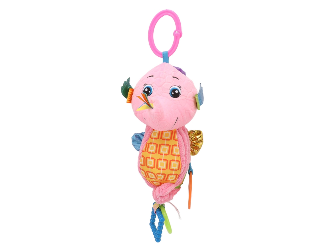 Dan26-muñeco De Peluche Colgante Con Sonajero De Caballo Marino Suave Para Cochecito Bebé Rosa