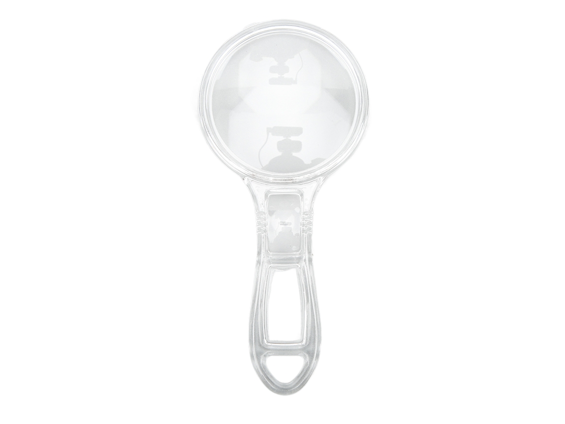 Mini Lupa Transparente, Compacta, Portátil Y Duradera Para La Lectura Infantil, Tanto En Interiores Como En Exteriores.