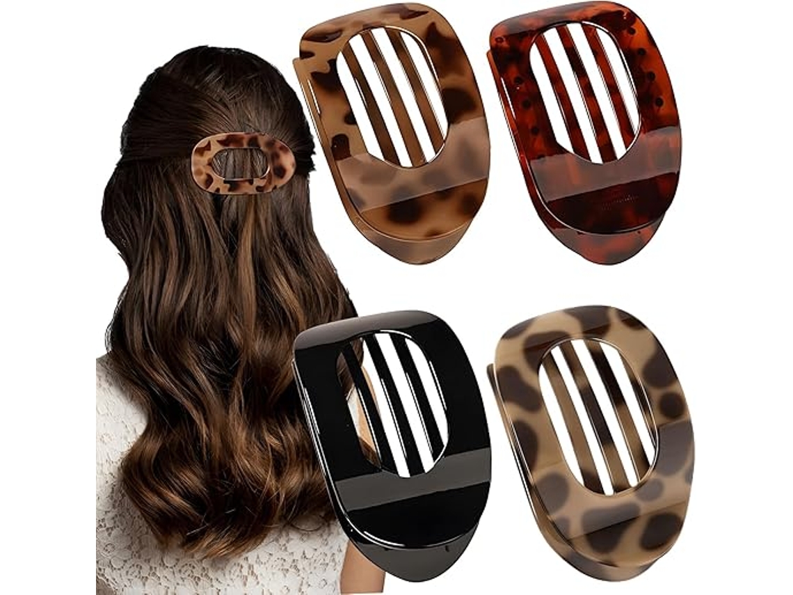 Pc Horquillas Para Mujeres, Horquillas Planas, Horquillas Para Cabello Fino, Diseño Curvo, Horquillas Planas Para Cabello Fino Y Cabello Grueso