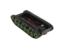Kit de chasis de robot tanque DIY con motor DC260 de 4 V-9 V y absorción de impactos (verde)