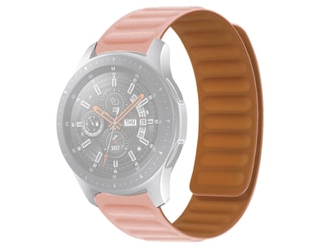 Correa de Silicona 20mm magnético para Samsung Galaxy Watch4 40mm/44mm/Garmin Venu 2 Plus - rosa