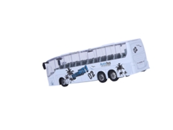 Autobús De Juguete A Escala 1:50 Con Luces, Música Y Función De Rebobinado - Blanco Para Niños