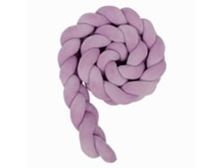 Protector de cuna con cojín de protección contra impactos, protector para bebés (morado - 3,5 metros) Spqment
