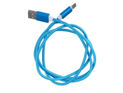Cable USB C a USB A, cable de datos para usuarios de dispositivos con puertos USB C, azul, 100 cm, sincronización de datos, 1 juego Nostalgia88