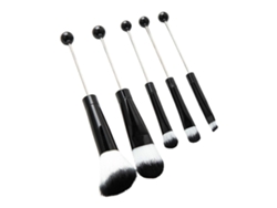 Juego de 5 brochas de maquillaje con cuentas Rosewell para mujeres y hombres adultos