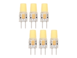 2026-bombilla Gy6.35 5w Ahorro Energía Protección Ojos Cob Luz Blanca Para Lámpara Techo Pared Mesa 6pcs Ac Dc12v