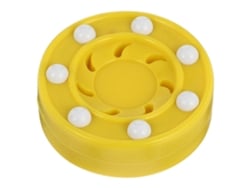 Omni-disco De Hockey Roller Profesional Para Entrenamiento Y Competición Al Aire Libre Con Material Pp Duradero 7.5x7.5x3cm Amarillo