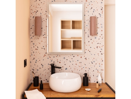 Espejo para Baño LEDKIA con Luz LED y Antivaho Nerja (70x50 cm)