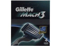 Recargas Láminas de Afeitar GILLETTE Mach 3 Cargador 4 Unidades