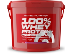 Proteína SCITEC NUTRITION 100% Professional Fórmula Mejorada Ni Azúcares (5 Kg - Fresa-Chocolate Blanco)