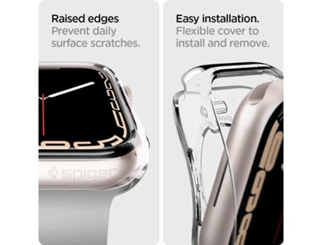 Carcasa Apple Watch 4 - 5 - 6 - 7 44mm - 45mm SPIGEN Transparente