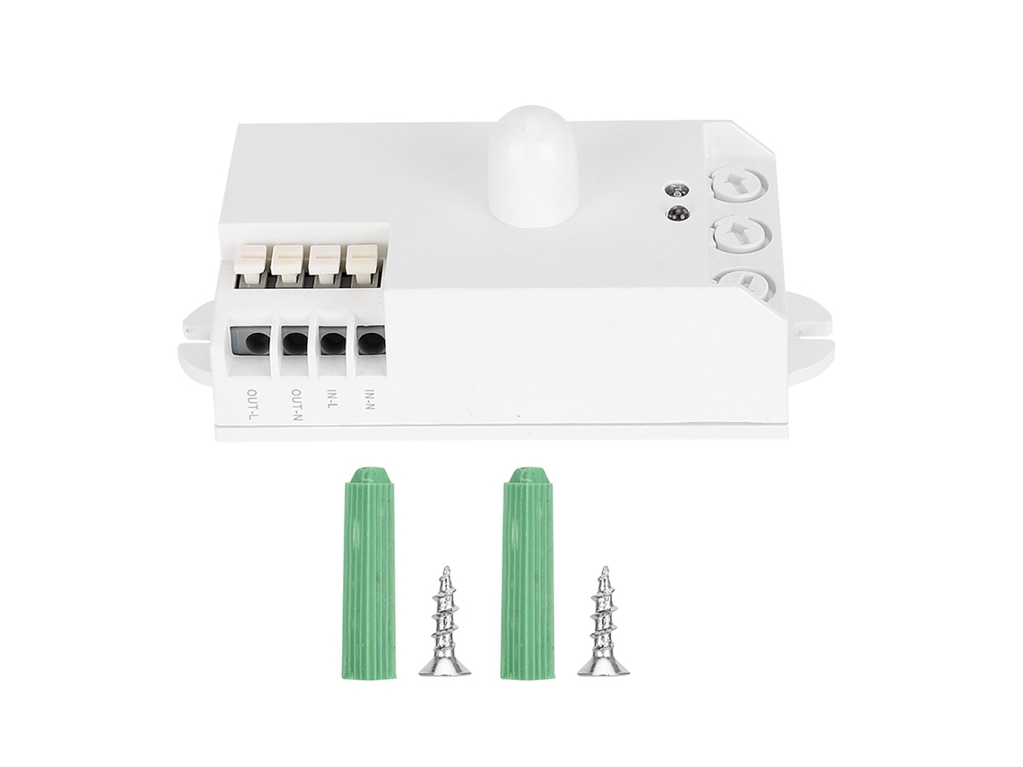 Sensor De Radar De Microondas Con Ajuste Rotatorio 5.8ghz, Detector De Movimiento, Interruptor Inteligente Para Luces