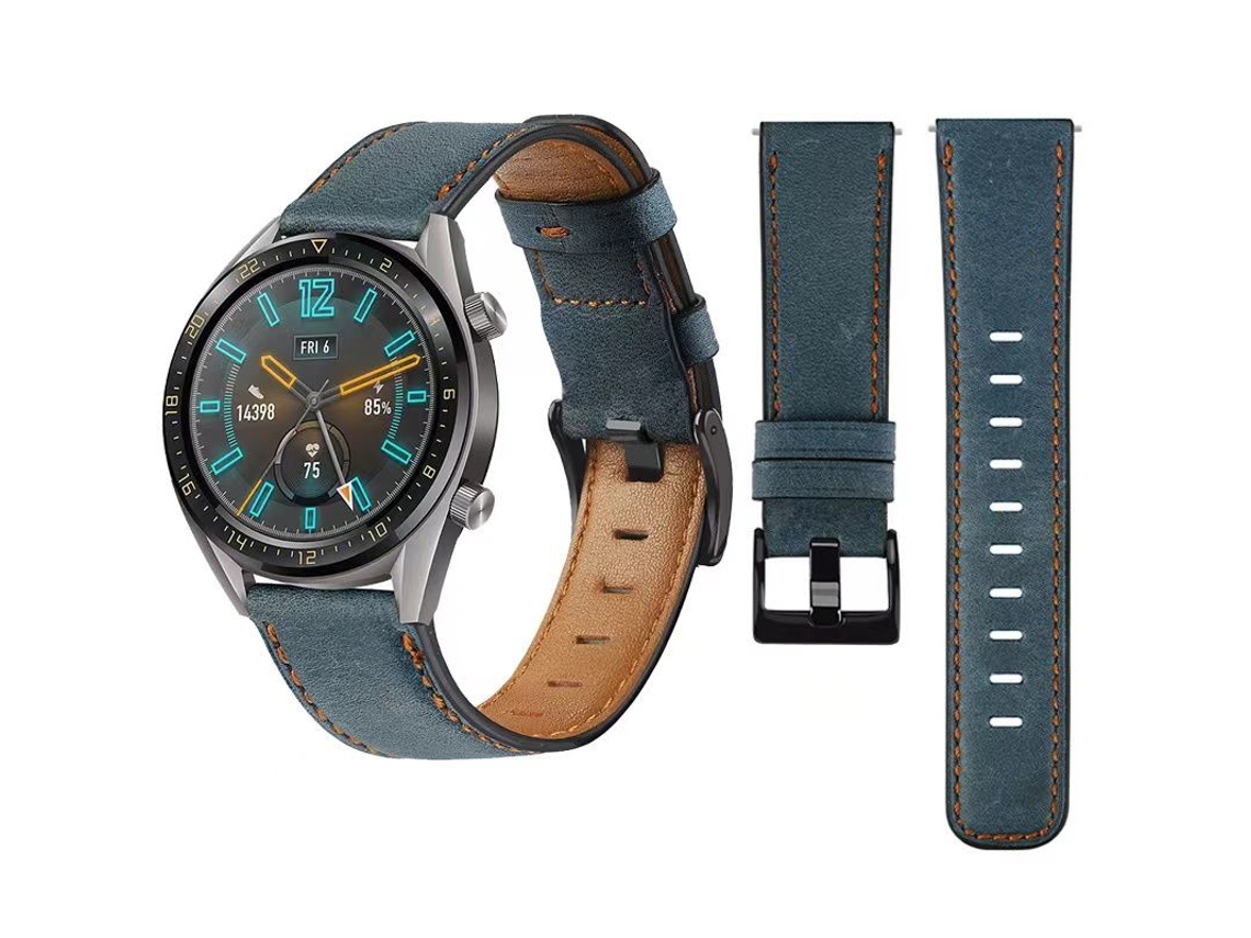 Correa Vintage Leather para Amazfit GTS 2 mini Azul
