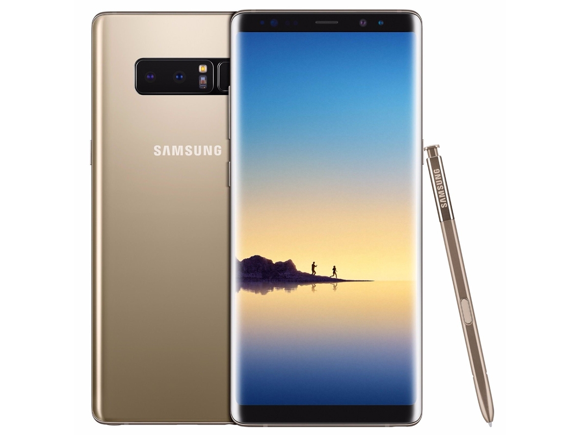 Smartphone SAMSUNG Galaxy Note8 Duplo SIM 6 GB/64 GB Dorado Reacondicionado Señales de Uso