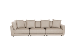 Sofá de 3 plazas BELIANI Sigtuna de Poliéster Beige 300x102x86