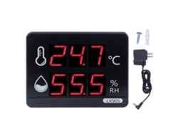 Termómetro Higrómetro Digital Multifuncional Con Indicador De Temperatura Y Humedad, Pantalla Led Y Soporte Giratorio.
