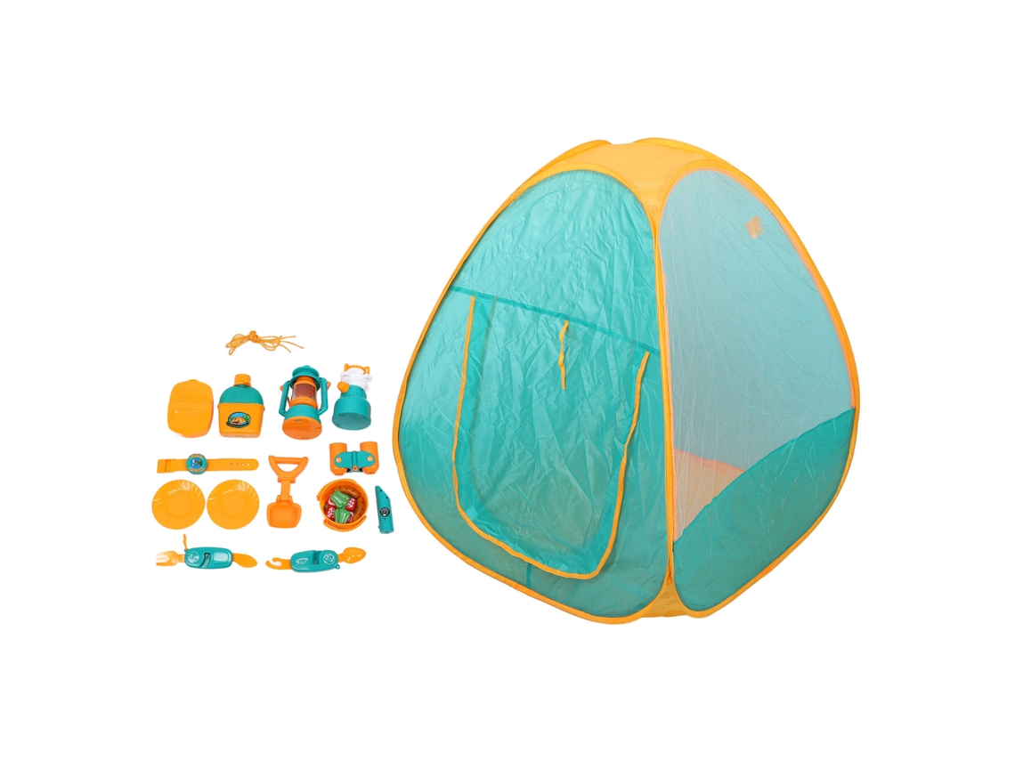 Set De Camping Infantil Con Tienda De Campaña, Linterna, Prismáticos, Juguetes Educativos Para Juegos De Imitación Al Aire Libre, De Plástico.