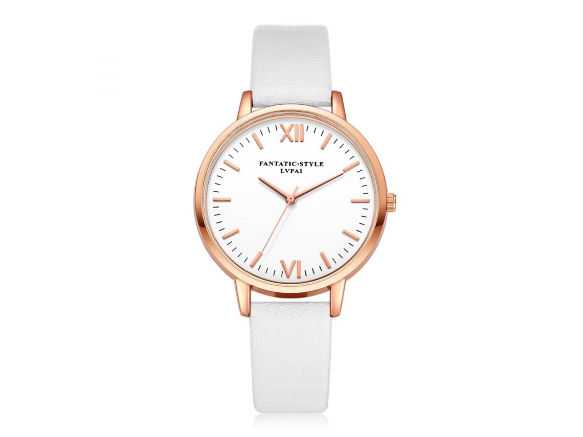 Reloj De Cuarzo Para Mujer Gaiety Con Correa De Pu Con Estampado Floral, Rosa, Informal Y Elegante.