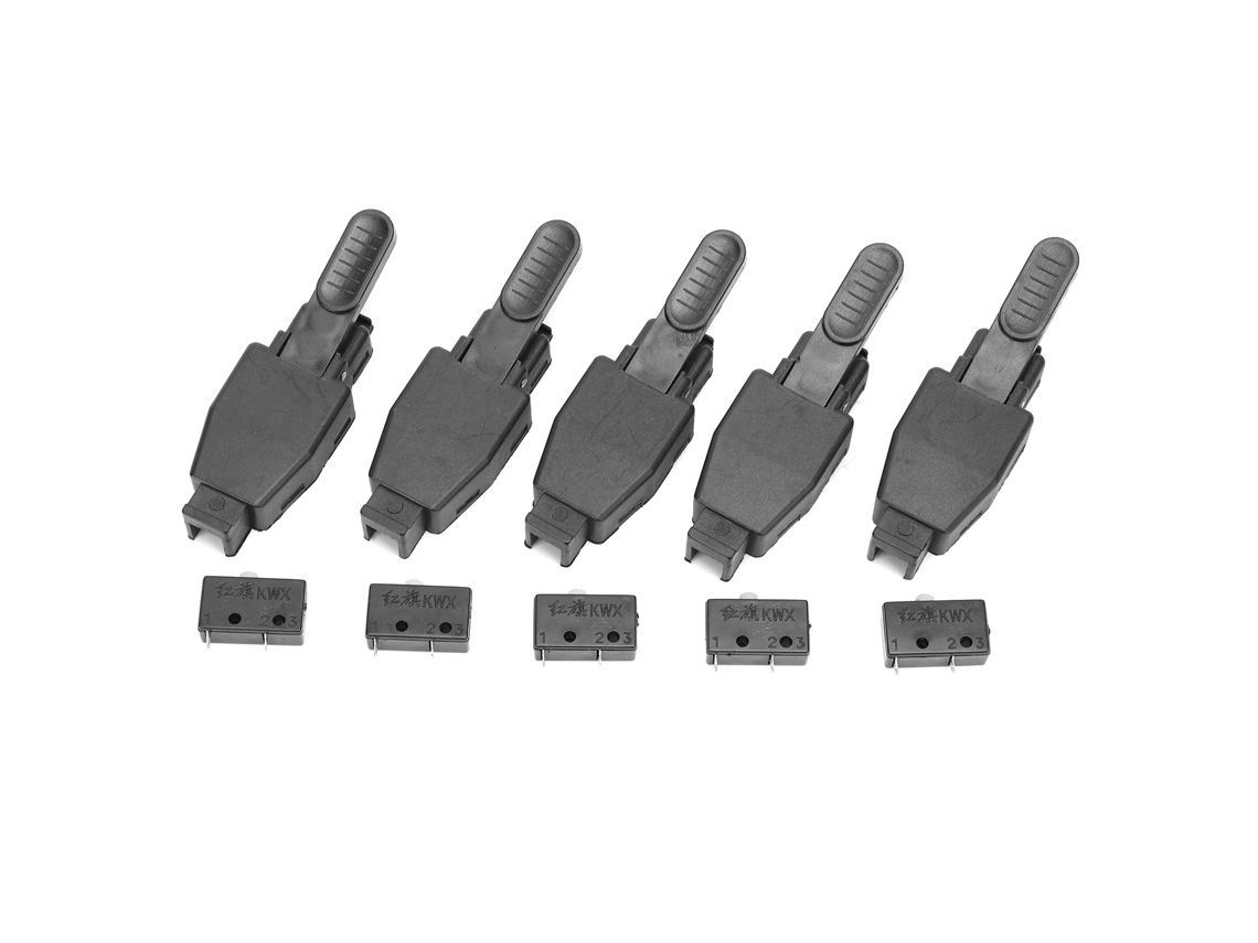 10 Piezas De Interruptores De Antorcha De Soldadura Tig Negros Para Accesorios De Soldadura De Argón Abs Con Núcleo