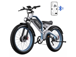 Bicicleta eléctrica Duotts N26 de 1500 W, batería de 20 Ah y 48 V, 50 km/h, neumáticos de 264 mm de ancho y función de app.