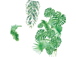 Adhesivo De Pared Verde, Decoración De Pared Autoadhesiva, Pegatinas De Papel Removibles