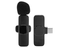 Micrófono de solapa inalámbrico Bluetooth, mini micrófono de solapa para grabar transmisiones en vivo y videoblogs. Nostalgia88