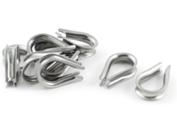 10 Piezas De Guardacabos De Acero Inoxidable Tono Plateado Para Cable De De 6 Mm (1/4 De Pulgada)...