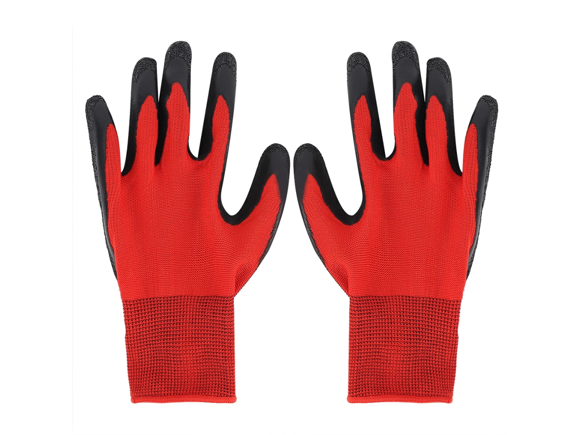 pares de guantes cómodos para jardinería, construcción, antideslizantes y transpirables.
