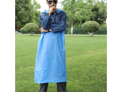 Bolsa de lluvia suelta para adultos, suave, impermeable, reutilizable y portátil para viajes y senderismo, verde y azul.
